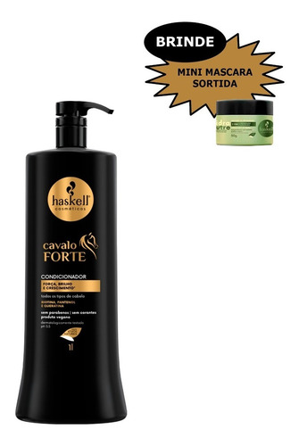 Condicionador Haskell Cavalo Forte 1l Hidratação Cresce Pelo