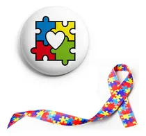 Comprar Kit 100 Bottons Autismo - Botum u002F Boton u002F Broche (3,5cm)
