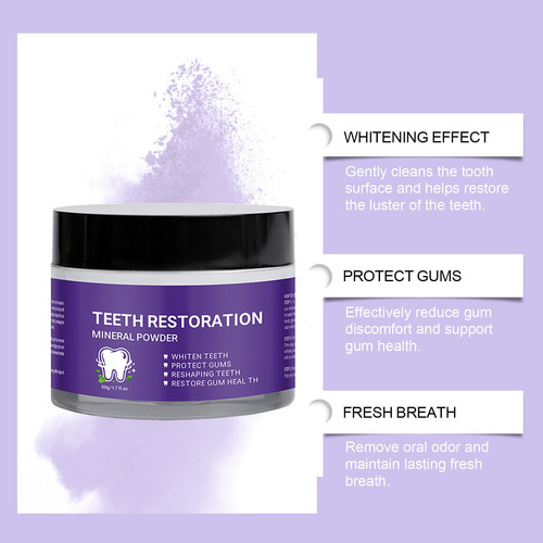 O Creme Dental Branqueador Roxo Limpa Suavemente E Protege T