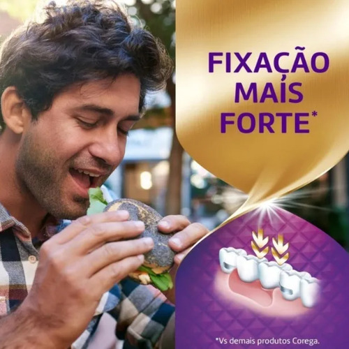 Kit Ultra Corega Max Fixaçao + Bloqueio Creme S/ Sabor 2x70g