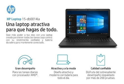 Notebook Hp 15-db0014la A4 9125 4gb 500gb Windows 10 Tienda Oficial Hp