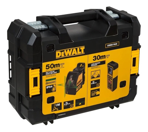 Kit Nivel 30m + Trena Laser + Caixa Tstak Dw0889cg-xj Dewalt