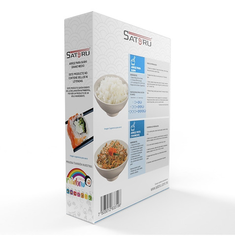 Imagen 3 de 8 de Arroz Japonés Grano Medio Para Preparar Sushi 700g