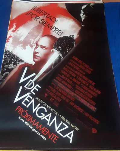Poster Original De Cine/ V De Venganza/  V De Vendetta/ 2005