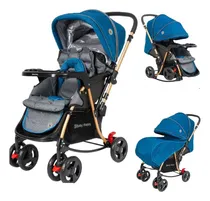 Comprar Coche Cuna De Paseo Para Bebe Funcion Mecedora Infantil Bh