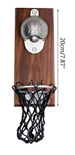 Abridor De Cerveza De Baloncesto Para Montaje En Pared, Abre