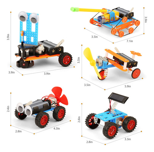 Kit De Ciencia Stem Para Niños De 5 A 12 Años Robot Jr Personaje Color