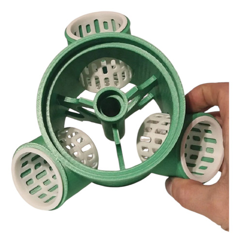 Torre Vertical Hidroponica Cultivo Sustentable Apilable 3 Cuerpos 9 Plantas