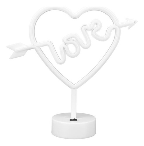Peluche Hello Kitty 28 Cm + Lámpara Neón Led Love 29 Cm