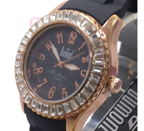 Sw49011p Relógio Feminino Dumont Pulseira Silicone Cx Rose