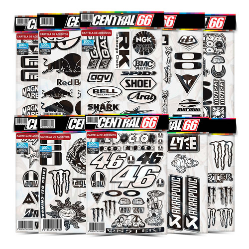 Cartela 154 Adesivos Chevrolet D-60 Preto