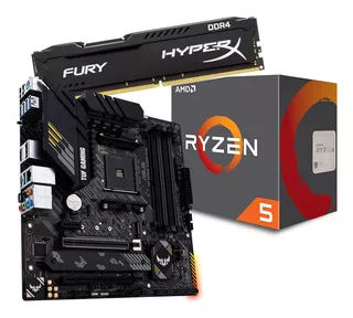 Kit Asus Tuf Gaming B550m-plus + Ryzen R5 5600x + 8 Gb 3200