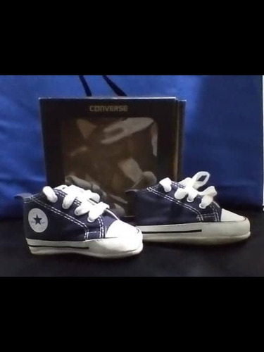 Converse Para Bebés, Unisex, 100% Originales, Color Azul 