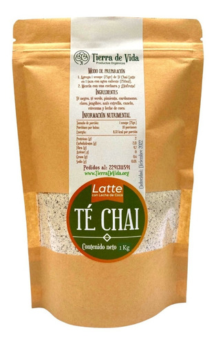 Té Chai Latte Coco Y Almendras 1kg Delicioso Artesanal