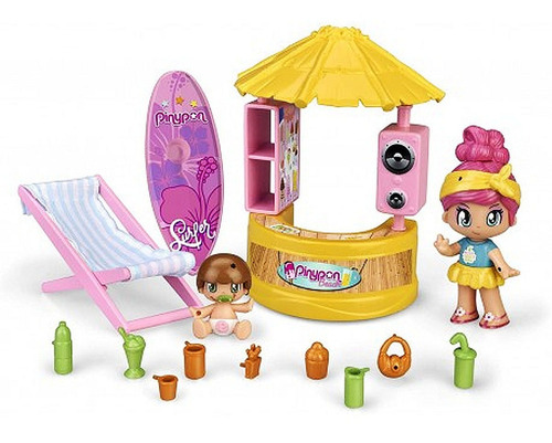 Playset Pinypon Juego De Plaza Incluye Figuras Y Chiringuito