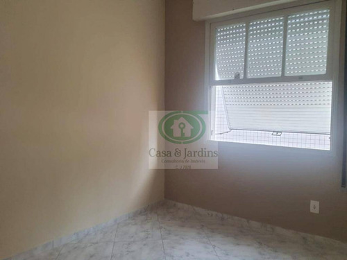 Imagem 12 de 18 de Apartamento 2 Dormitórios - Prédio C/ Elevador, Frente E Vista Livre, Garagem Demarcada - R$ 2.100, - Campo Grande - Santos - Ap6617