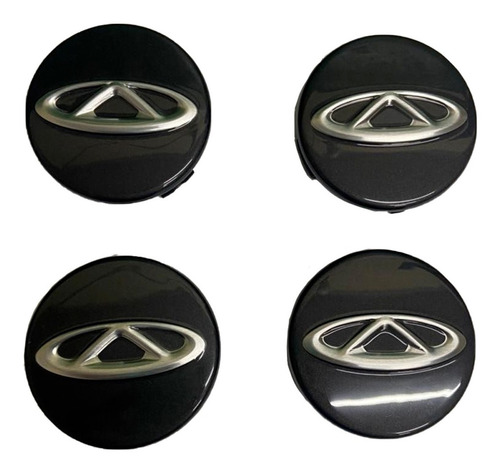 Kit 4 Calota Roda Chery Tiggo 3x / 5x / 7 / 8 / Arrizo 5 6