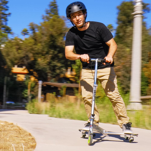 Razor Powerwing - Roller Scooter para crianças que estão começando. Cor Prata/Verde Dlx