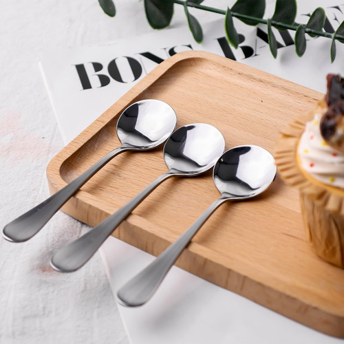 12 Cucharas De Café, Mini Cucharas Café De Acero Inoxidable