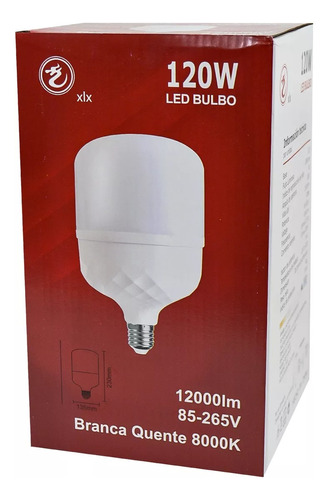 Foco Led 120w 12000lm Tipo Bala Industrial Máxima Potencia  