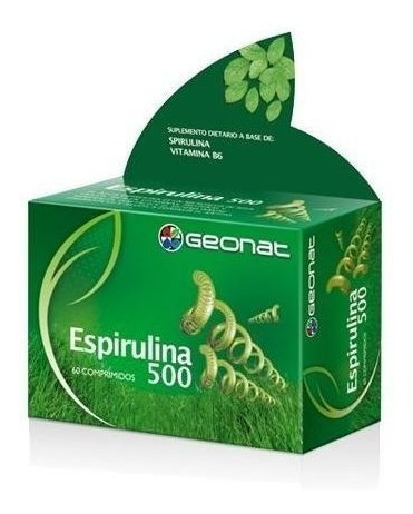 Suplemento Geonat Espirulina 500 Fuente Nutritiva Apetito 60