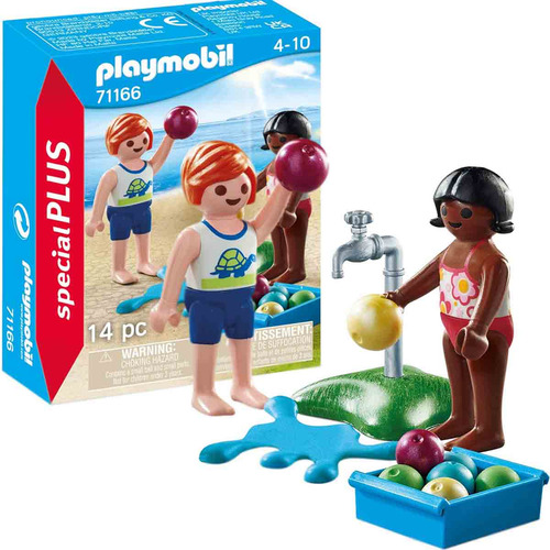 Playmobil Bonecos Crianças Com Balões De Água - Sunny 71166