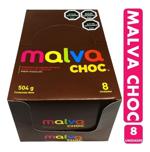 Malva Choc - Marshmallow Caja Con 8 Bolsitas