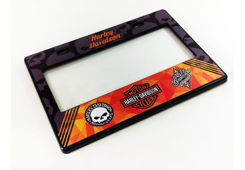 Harley Skull Marco Matricula, Porta Placas Para Motocicleta