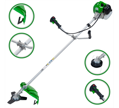 Roçadeira Gasolina Trapp 52cc Maquina Cortar Grama 2 Tempos