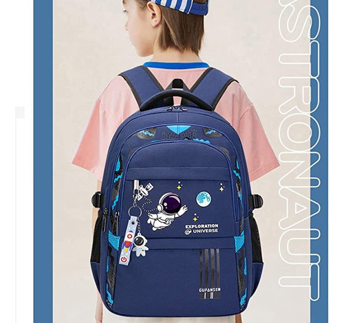 Set 5 Mochila Astronauta For Niños Y Adolescentes, Bolsa Escolar De Gran Capacidad For Niños, Primaria Y Mediaresistente Al Agualapicera Tote Lon