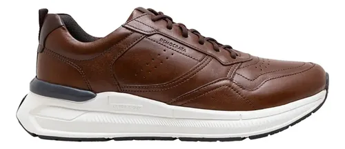 Tenis Masculino Brad Ultra Light Sapatenis Democrata Couro — R$ 328,25 em Mercado Livre, 32% OFF