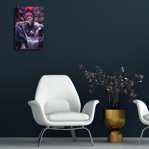 Poster Jujutsu Kaisen Sakuna Curse King Metal +soporte 20x30