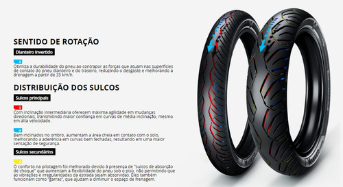 Pneu 80/100-18 E Pneu 90/90-18 Yamaha Factor 150 Ed Ira