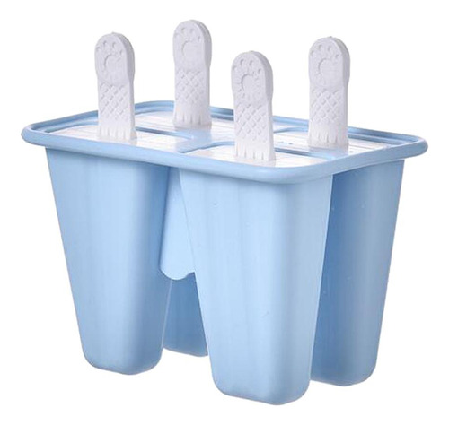 Moldes De Silicona Para Helado, Barra De Jugo, 4 Celdas Azul