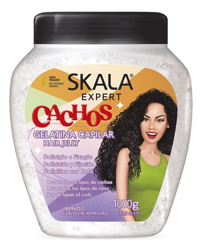 Skala - Linha Expert - Gelatina Capilar Cachos 1000 Gr -