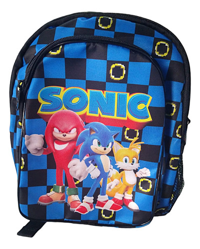 Mochila Escolar Infantil Sonic - Turma Do Sonic