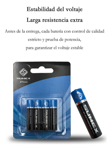 Sumex Batería/pila Aaa, Alcalina, Paquete 24 Piezas,1.5v
