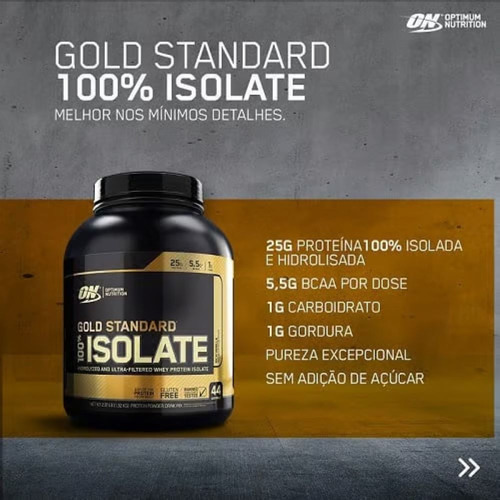 Gold Standard 100% Isolate Whey Pro 744g Optimum Nutrition