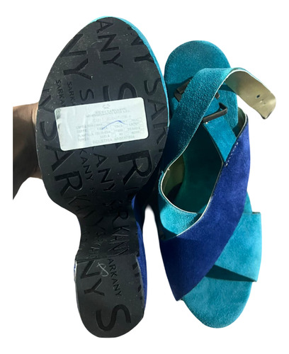 Sandalias Zapatos Sarkany Talle 38 Nuevas Gamuza