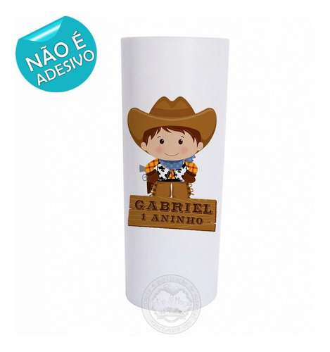 Imagem 2 de 3 de 30 Copo Long Drink Personalizado Fazendinha Menino