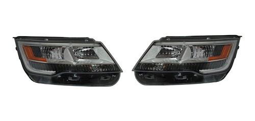 Par Juego Faros Ford Explorer 2016 -2017 Fondo Crom Leds Xry