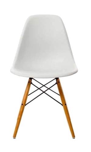Imagen 1 de 1 de Silla de comedor Baires4 Eames, estructura color blanco, 4 unidades