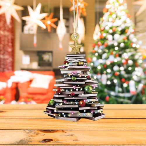 . 3 Enfeites De Natal Em Formato De Livro, Presentes Para Um
