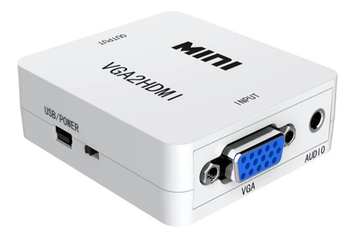 Convertidor Adaptador Señal Vga A Hdmi Ada Hdtv Video 1080p