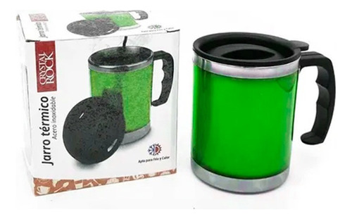 Vaso Termico Jarro Taza Con Manija 450ml Acero Inoxidable