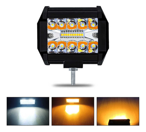 Barra Led Tipo Robot 20led 60w Doble Color 1pcs