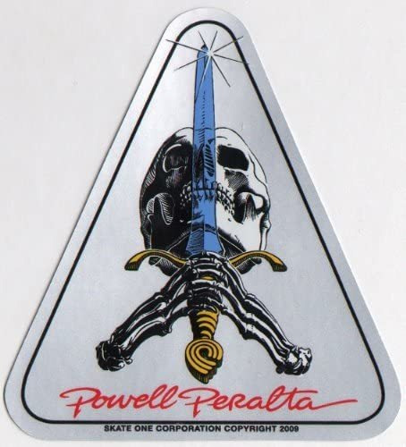 Powell Peralta - Adhesivo Para Monopatín, Diseño De Calavera