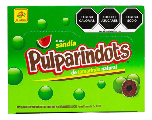 Pulparindots Sandia De La Rosa 20 Piezas