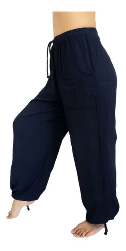Imagen 1 de 5 de Babucha Pantalon Bambula Yoga Taichi Meditacion Relax Grande