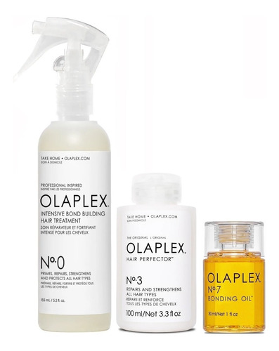 Olaplex N°0 + N°3 + N°7 Tratamiento Reparador Intensivo